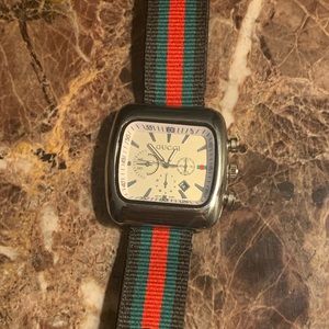 Gucci Watch Black Red Green